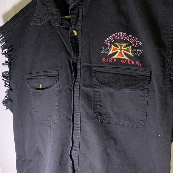 Y2K 2007 sturgis biker shirt - Picture 2 of 6